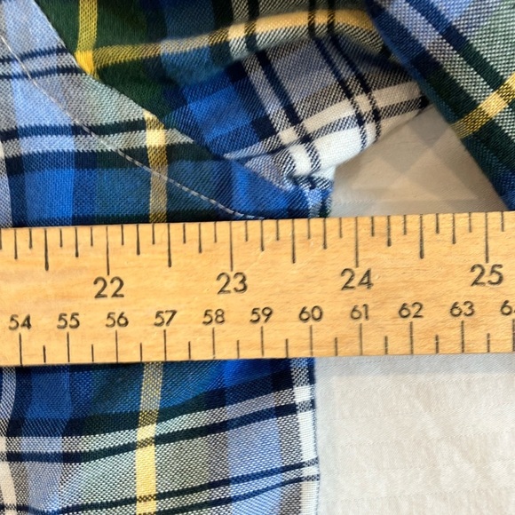 Men’s size large Arrow Plaid Button-Up Shirt cotton blend - Picture 10 of 14